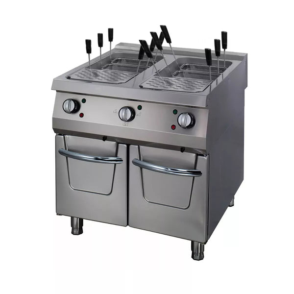 MAXIMA Gastro Premium Pastakoker - Dubbele eenheid - 90 cm diep - Elektrisch - 400 V