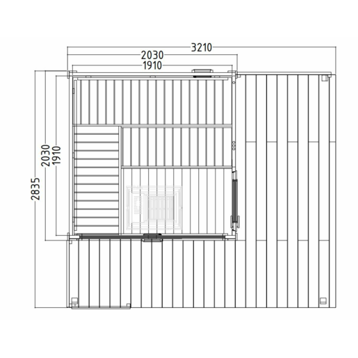 Sentiotec Harvia Scala Medium Gartensauna