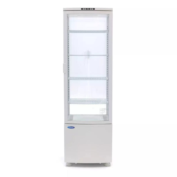 MAXIMA Gastro Kühlvitrine - 235 l - 52 cm - Weiß