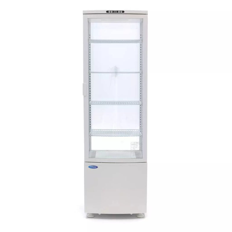 MAXIMA Gastro Kühlvitrine - 235 l - 52 cm - Weiß