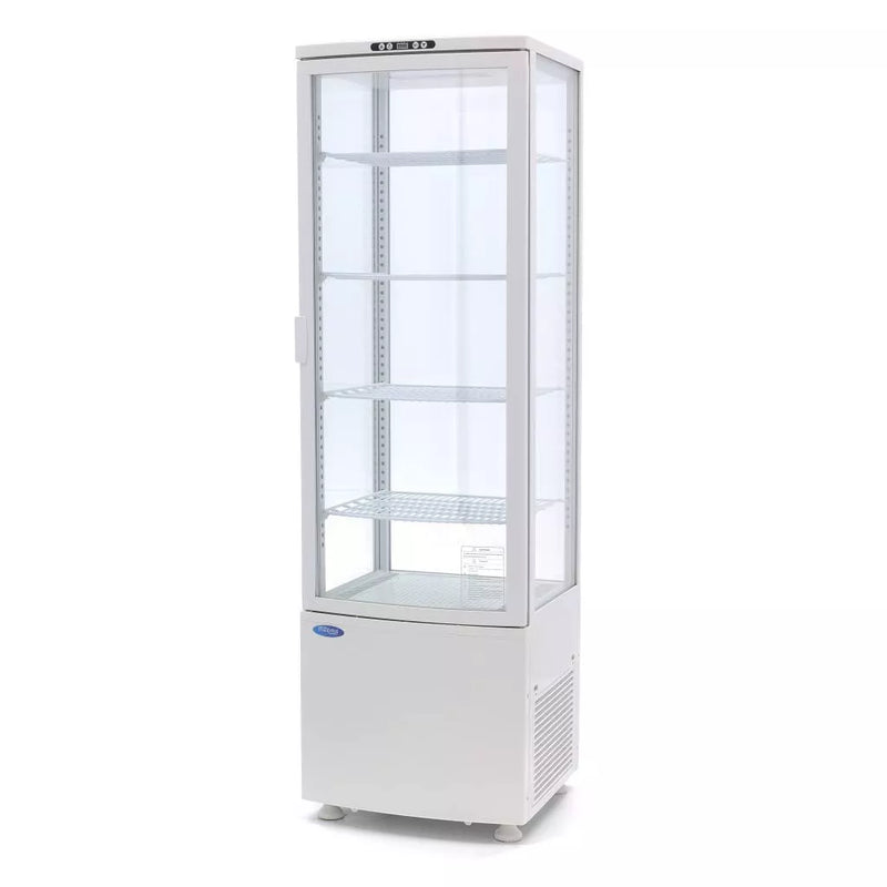 MAXIMA Gastro Kühlvitrine - 235 l - 52 cm - Weiß