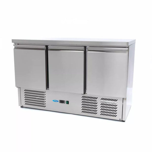 MAXIMA Gastro Kühltisch - 400 l - 137 cm - 3 Türen