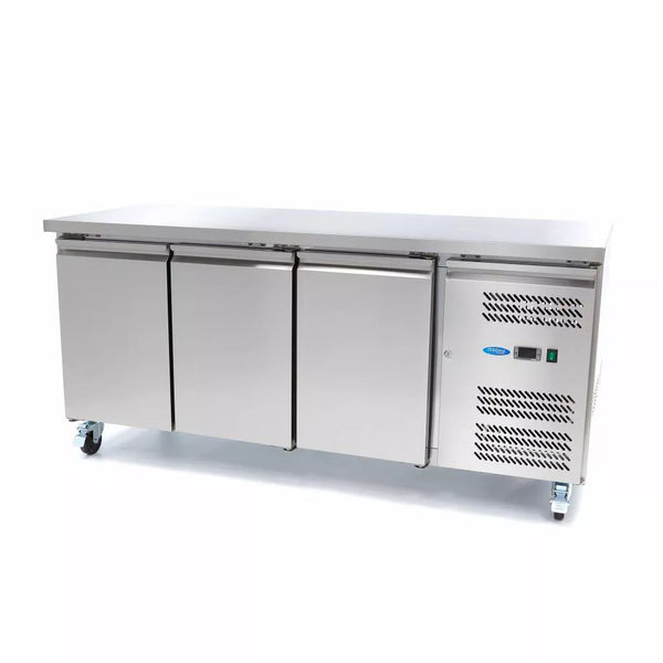 MAXIMA Gastro Koeltafel - 465 l - 180 cm - 3 deuren