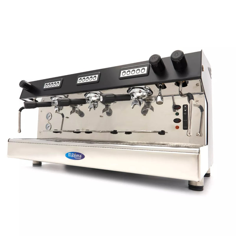 MAXIMA Gastro Espressomaschine - 3 Kolben - 540 Tassen pro Stunde