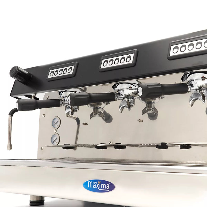 MAXIMA Gastro Espressomaschine - 3 Kolben - 540 Tassen pro Stunde