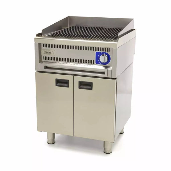 MAXIMA Gastro Houtskoolgrill - Dubbele eenheid - 60 cm diep - Gas