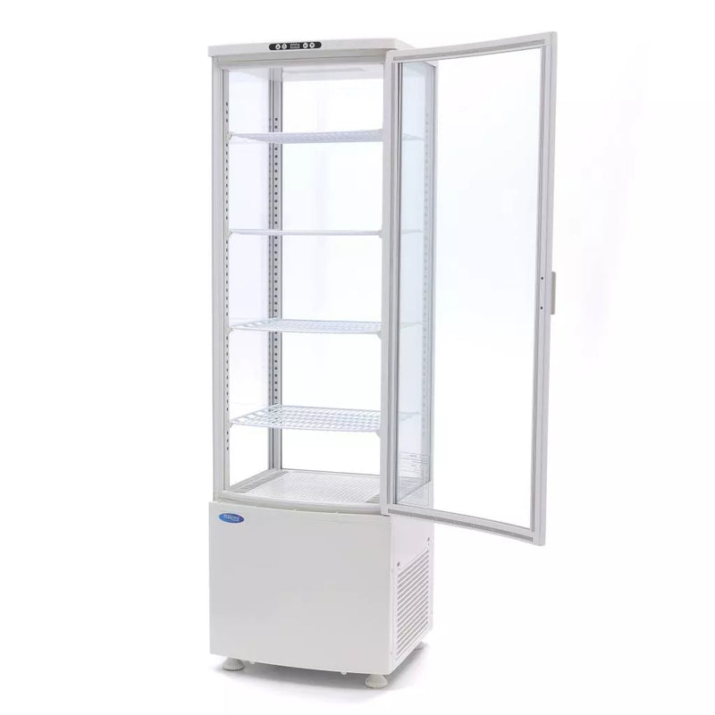 MAXIMA Gastro Kühlvitrine - 235 l - 52 cm - Weiß