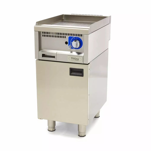 Plaque de cuisson MAXIMA Gastro Grill - Nervurée - Unité simple - Profondeur 60 cm - Gaz