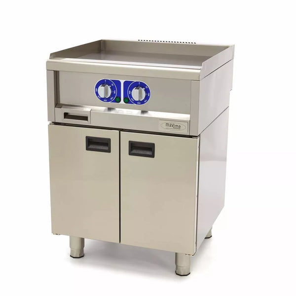 MAXIMA Gastro Grillplatte - Glatt - Doppeleinheit - 60 cm Tief - Elektrisch - 400 V