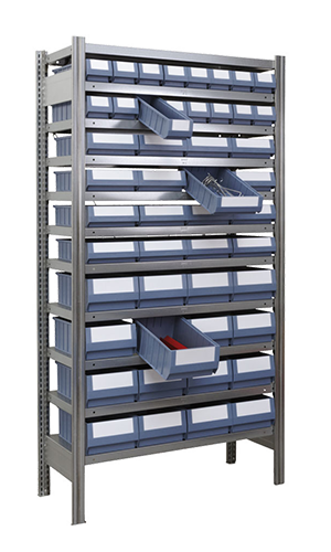 Simplaflex basis opbergplank met 11 planken